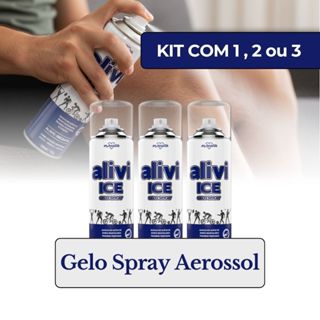 GELO SPRAY ALIVI ICE 280ML ESPORTIVO PROFISSIONAL DOMICILIAR MASSAGEM DOR MUSCULAR ALIVIO IMEDIATO em Oferta na Shopee