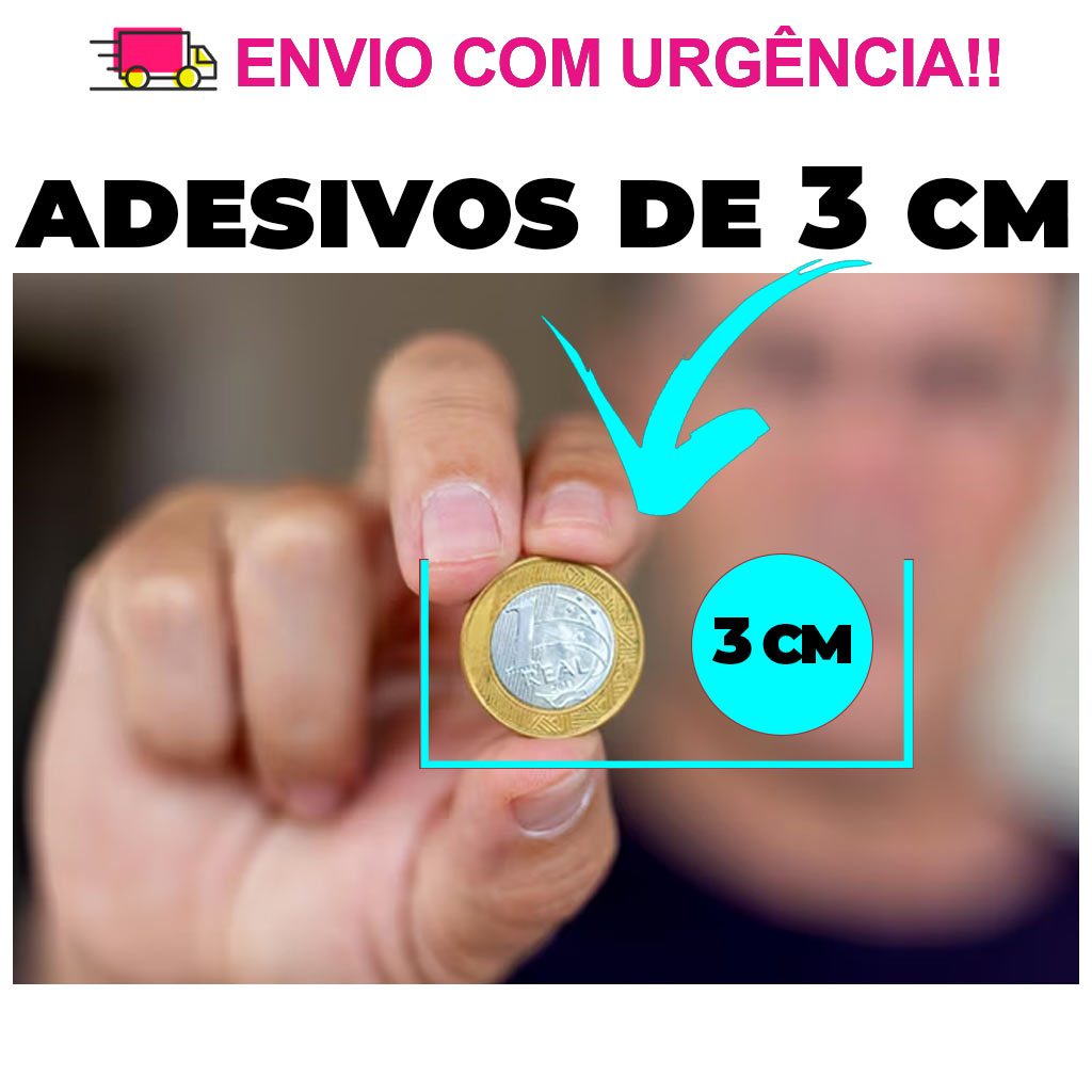 Detalhes do 100 Adesivos Personalizados em Vinil 3x3 4x4 5x5 6x6 7x7 8x8 9x9 10x10 Etiqueta Adesiva em Vinil