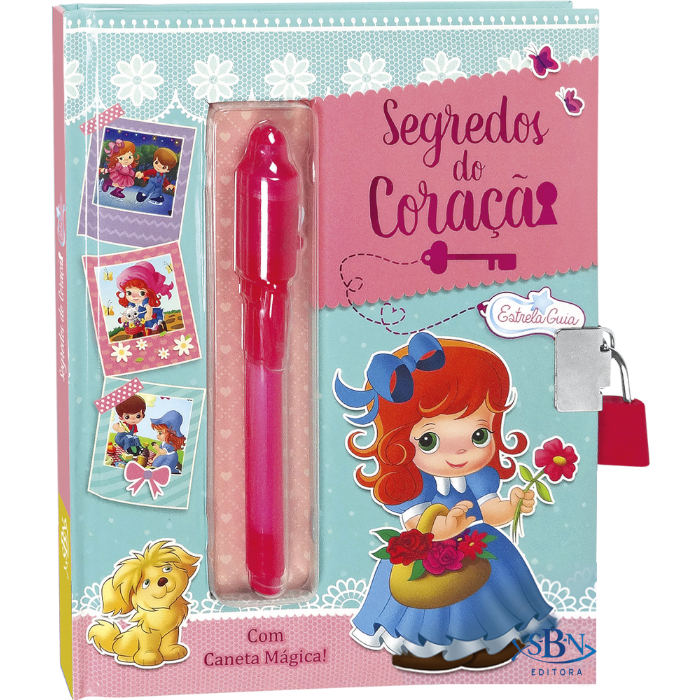 Coleção meus segredos do Coração Diário - Acompanha Caneta Mágica E Cadeado - 104 Páginas em Oferta na Shopee