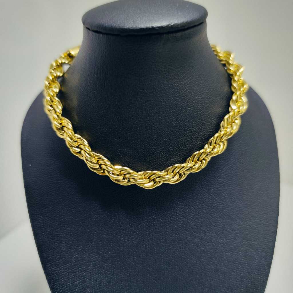 Pulseira Trançada Cordão Baiano Banhado A Ouro 18k e Prata Aço Inox em Oferta na Shopee