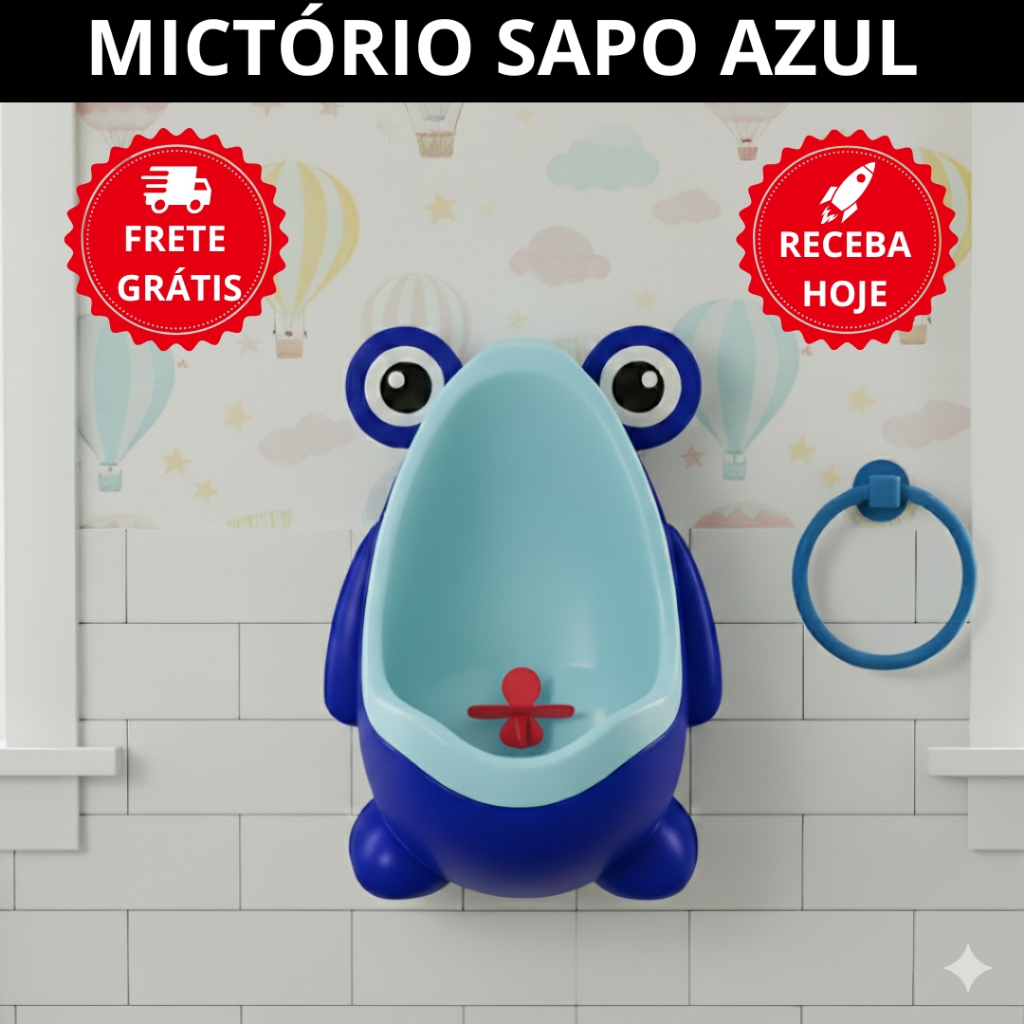 Mictorio Sapinho Pinico Desfralde Criança Treino Baby Azul