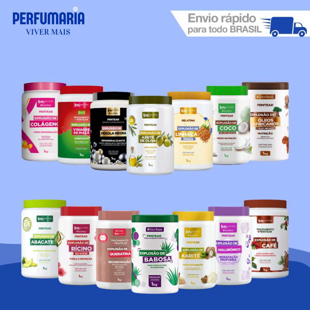 Cremes de 1KG e Kits Beleza Natural - Escolha O Seu !!! em Oferta na Shopee