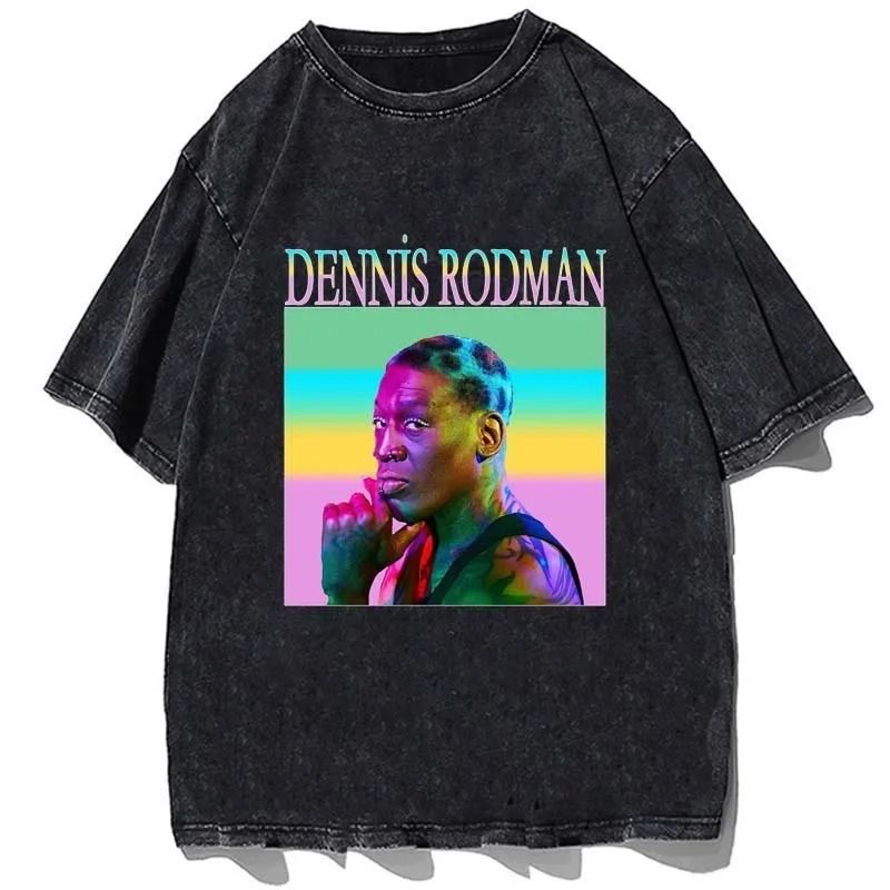 Camiseta Oversized Dennis Rodman Pop Art Aftersoul Unissex Plus Size PP ao G6 100% Algodão