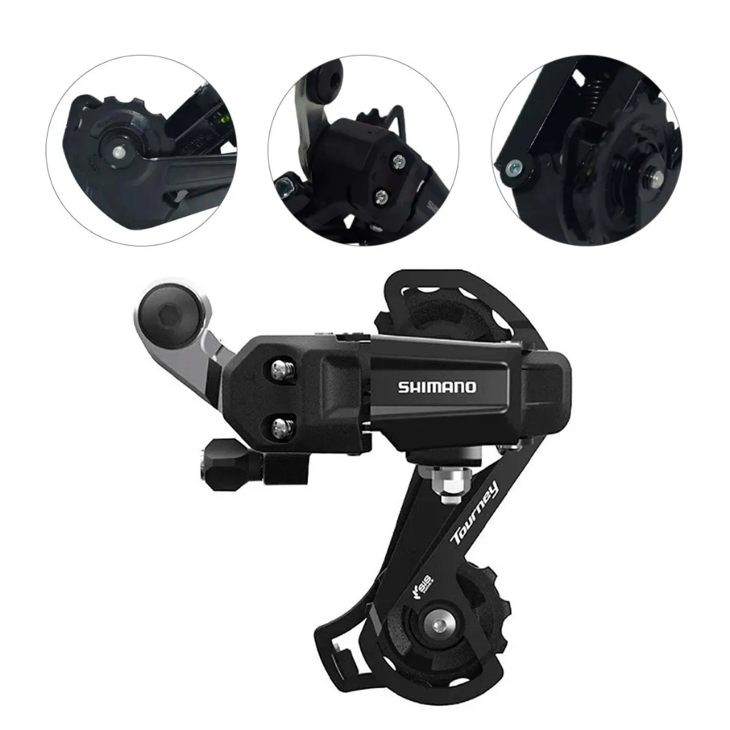 Câmbio Traseiro Shimano Tourney Ty200 Sem Gancheira 6v 7v 8v MountainBike Original MTB