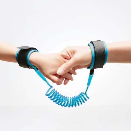 Cordão de Segurança Infantil para Pulso Azul – Proteção em Passeios