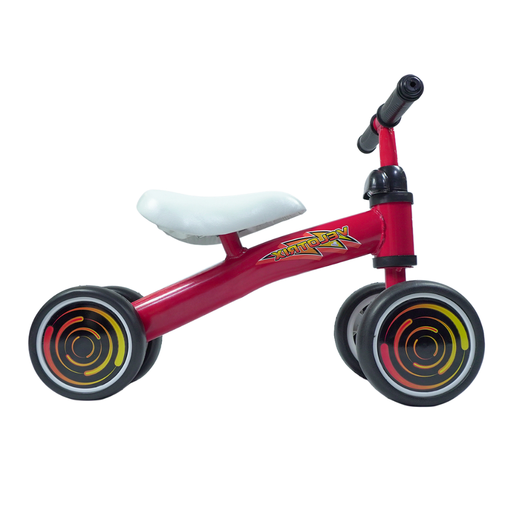 Bicicleta Equilíbrio Balance Andador VELOTRIX Infantil | 4 Rodas Banco Macio Quadro Aço Manopla Borracha | QUEEN SHOP em Oferta na Shopee