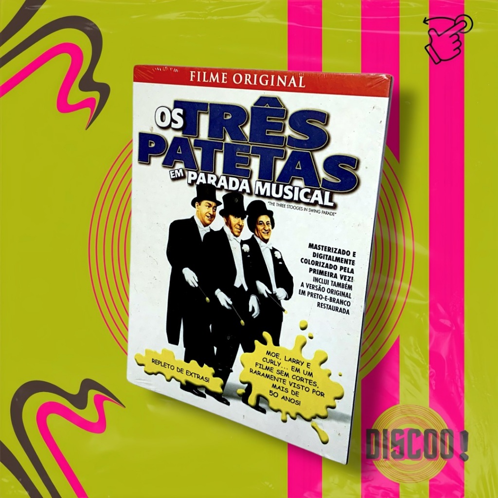 DVD OS TRÊS PATETAS em Parada Musical (The Three Stooges In Swing Parade)
