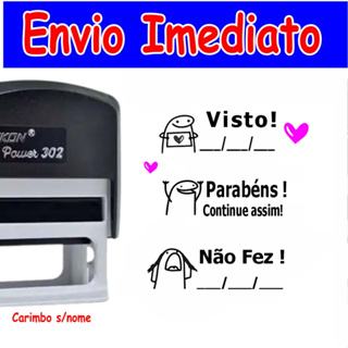 #CARIMBO DIDÁTICO PROFESSORES em Oferta na Shopee