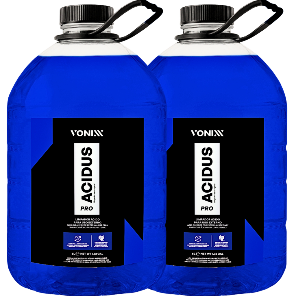 2 Acidus Pro Vonixx 5l Limpador Ácido Automotivo Limpeza Externa em Oferta na Shopee