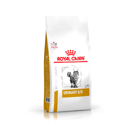 Ração Seca Veterinary Diet Urinary S/O para Gatos com Cálculos Urinários Royal Canin 1,5Kg