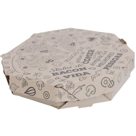 CAIXA EMBALAGEM PARA PIZZA TAMPA ACOPLADA BASIC Nº40 C/25 UNIDADES PIZZARIA DELIVERY RESISTENTE