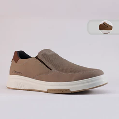 Sapatenis Pegada Couro Legitimo Slip On Masculino 112303