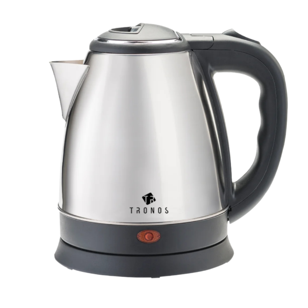 Chaleira Elétrica 1,8L Tronos KL-1803 – Inox, Rápida, 1000W, 220V | Ideal p/ Chá e Café!