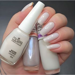 Kit 3 Esmalte Impala Francesinha Polar e Top Pop e Colorama Batida de Coco Esmalte Atacado em Oferta na Shopee