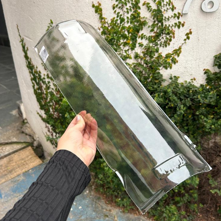 Telha Paulistinha Colonial Canal Transparente - 48x18x16