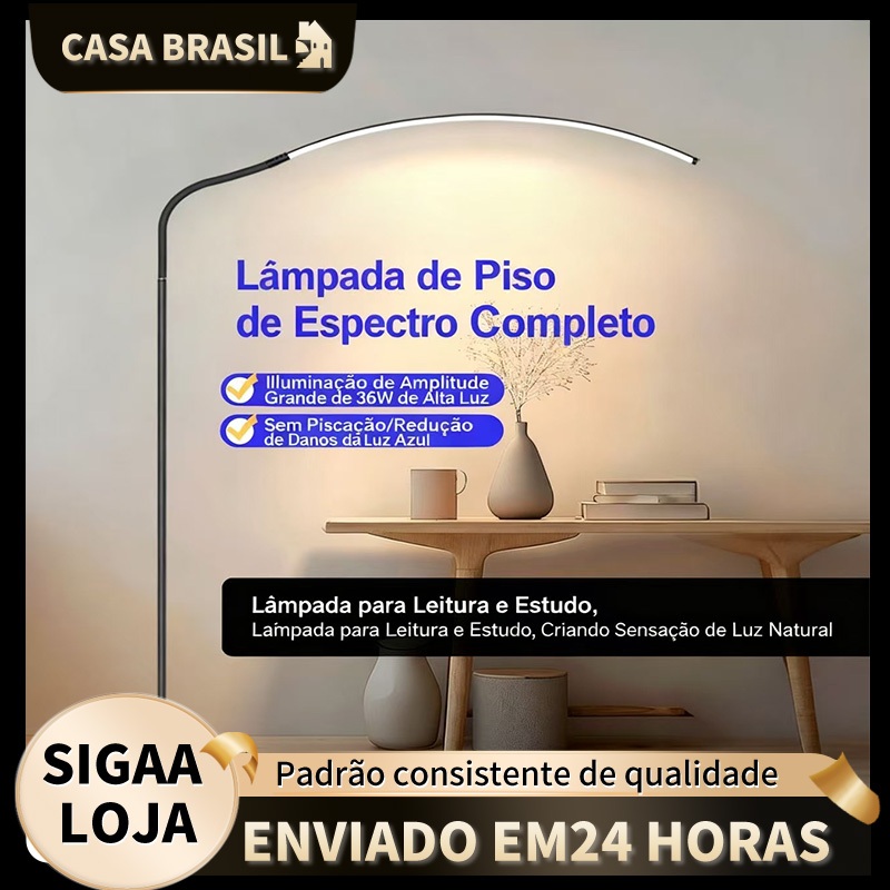 Luminária de chão LED, luminária decorativa, luminária de cabeceira em Oferta na Shopee
