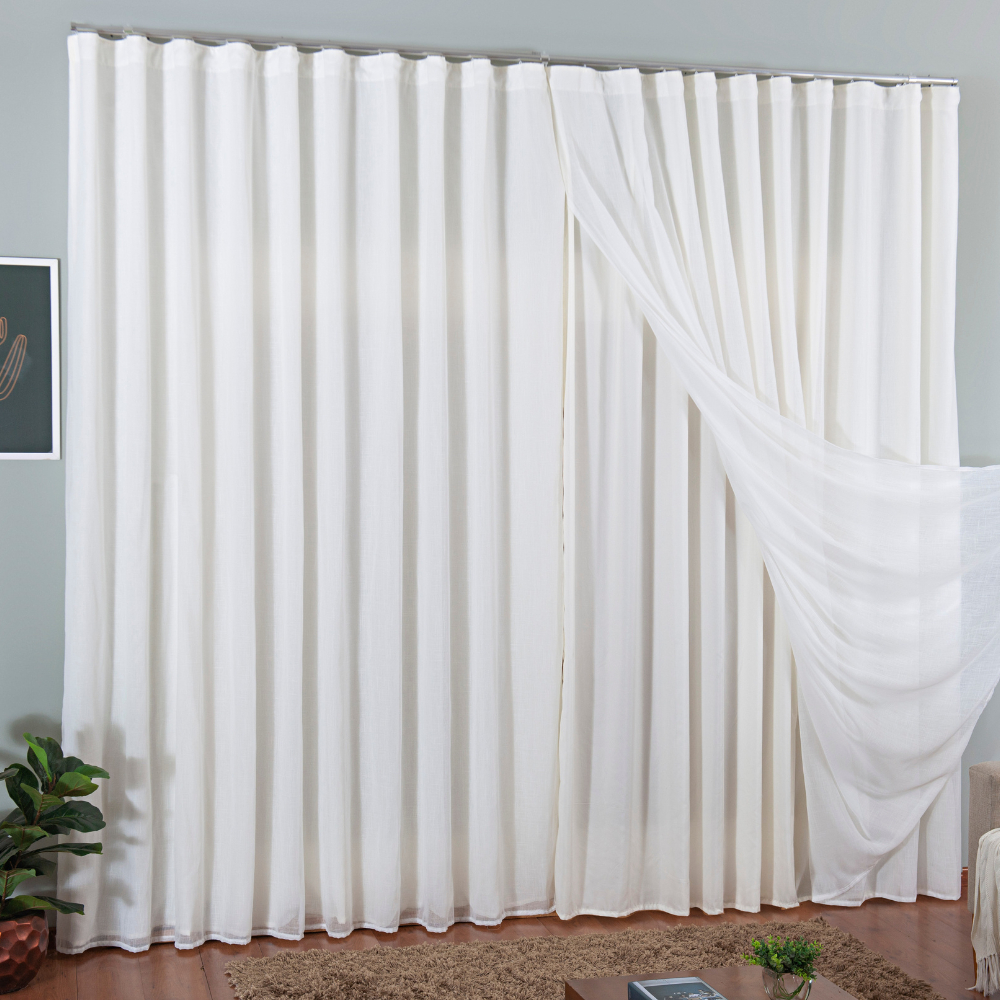 Cortina Gase de Linho: Onde Comprar | BuscaProdutos