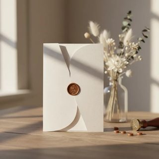 Envelope Elegance Dobrado Reciclado 240g tam 14,5x21cm + lacre de cera dourado ou bronze em Oferta na Shopee