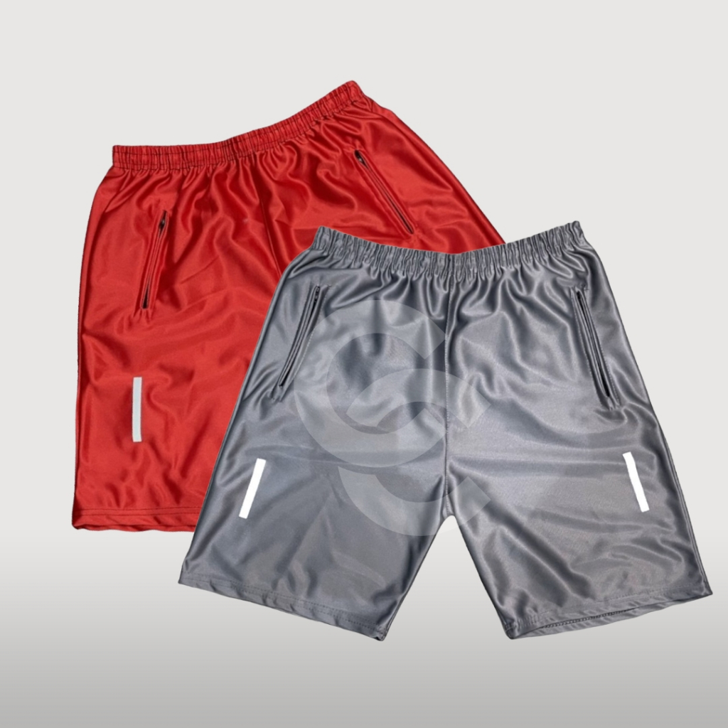 KIT COM 2 BERMUDAS MASCULINAS BÁSICAS COM ELASTICO NA CINTURA DIA A DIA ESPORTES