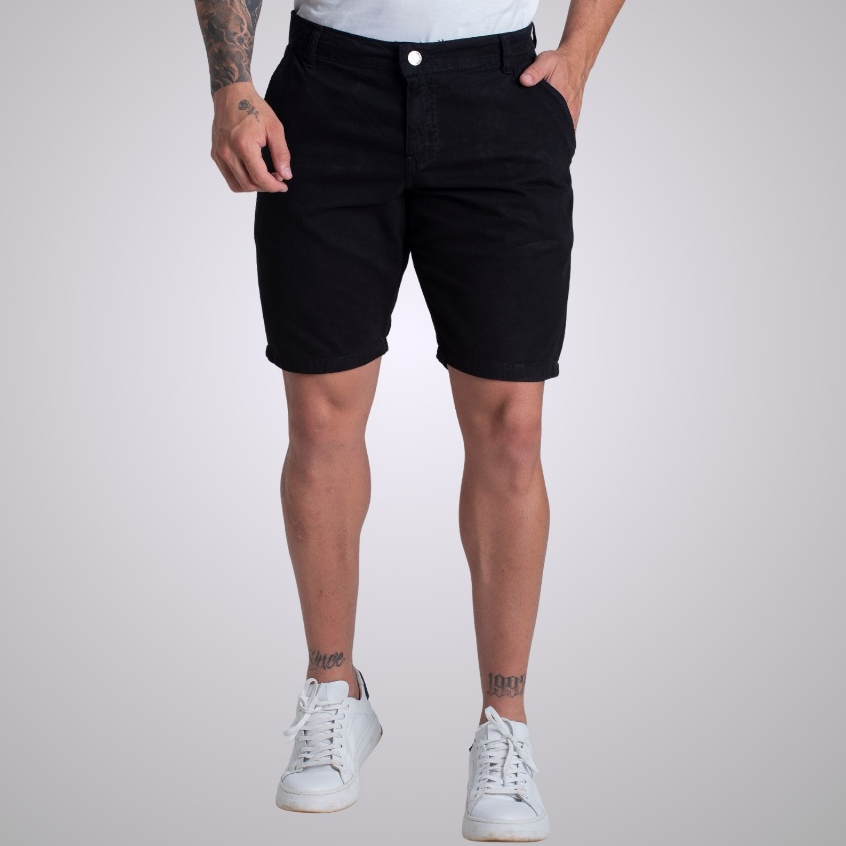 Bermuda de Sarja Social Chino de Brim Masculina Varias Cores Original Premium Direto de Fábrica em Oferta na Shopee