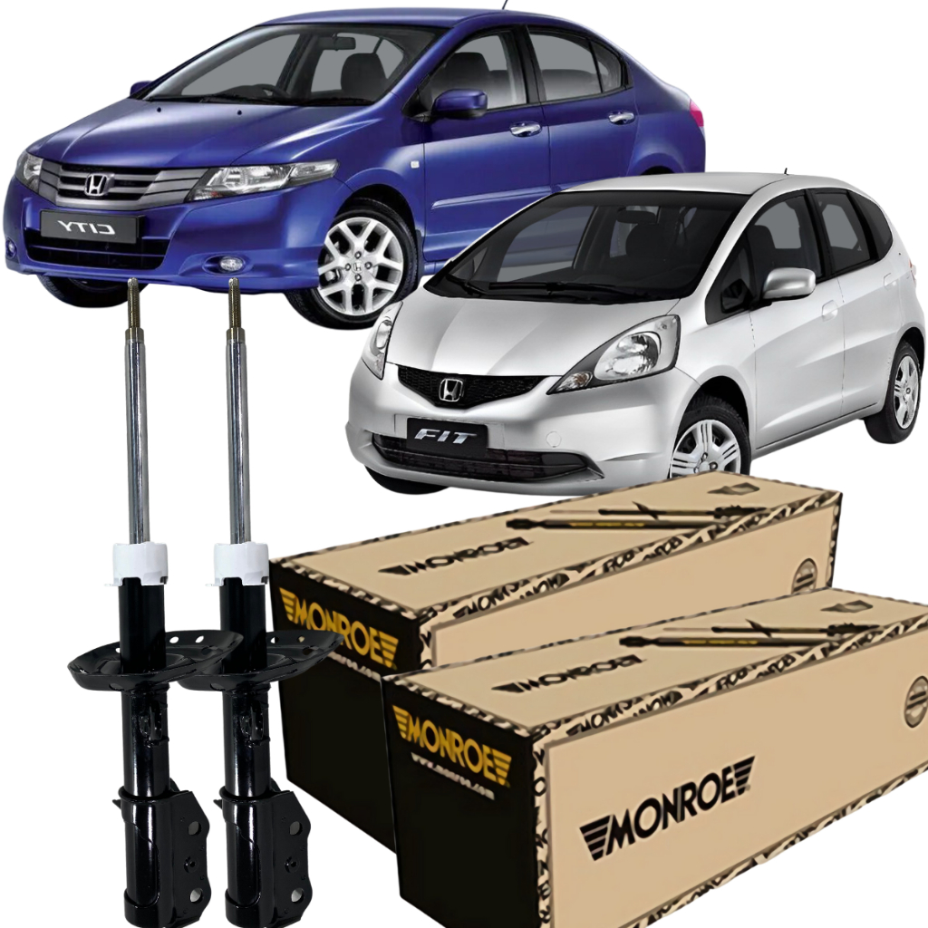 Par Amortecedor Dianteiro Monroe Honda Fit City 1.4 16v 1.5 16v 2009 á 2013
