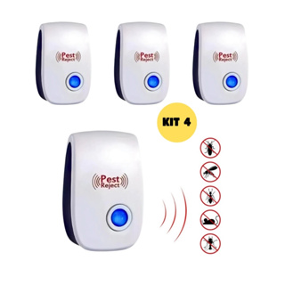 KIT Repelente Eletrônico Ultrassônico Mosca Pernilongos Baratas Morcegos em Oferta na Shopee