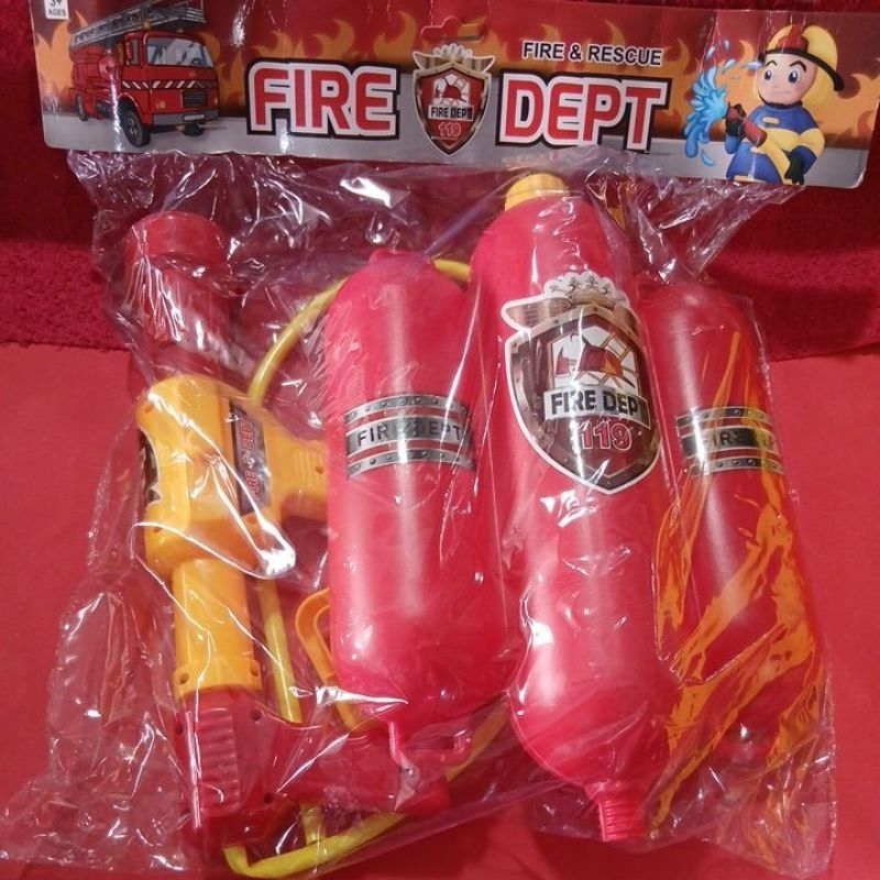 Mochila de bombeiros com Narf de água em Oferta na Shopee