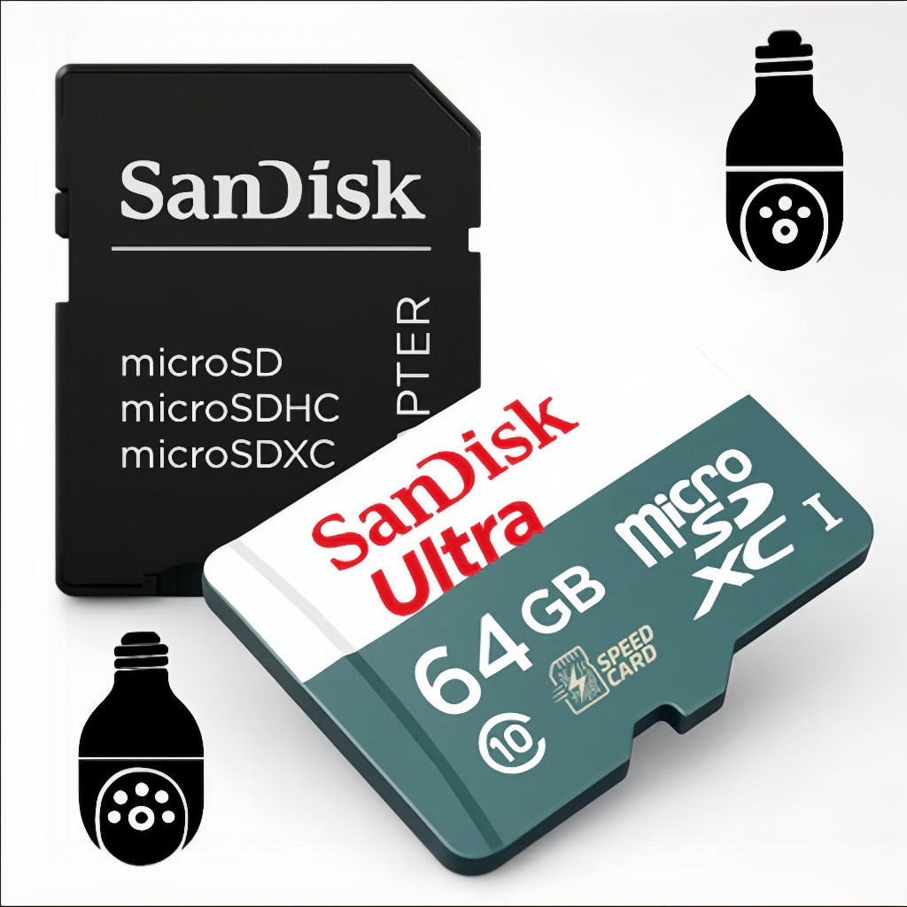 Cartão De Memória Micro Sd Sandisk 512gb/256gb/128gb Classe 10 Ultra Câmeras de Segurança Drone