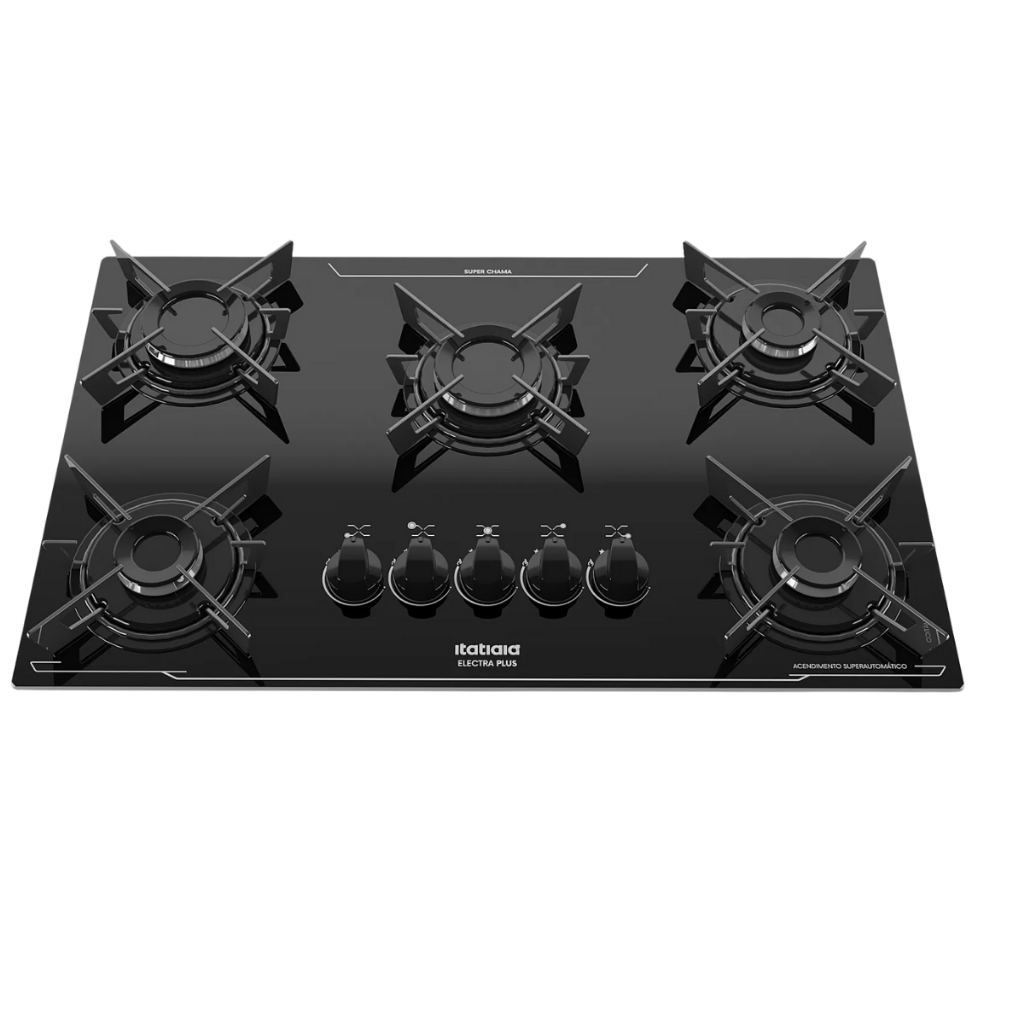 Imagem Cooktop Electra Plus 5 Bocas Preto – Bivolt 127V/220V