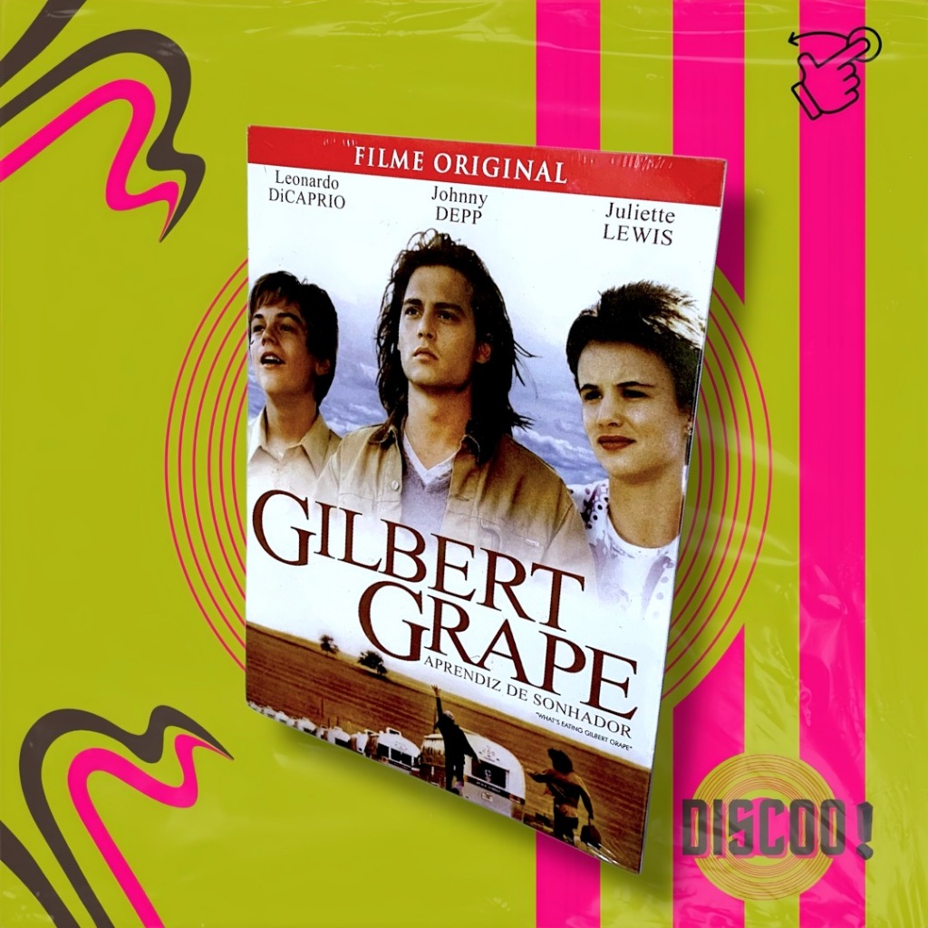 DVD GILBERT GRAPE — Aprendiz de Sonhador (What's Eating Gilbert Grape) com Johnny Depp, Leonardo e Mary Steenburgen