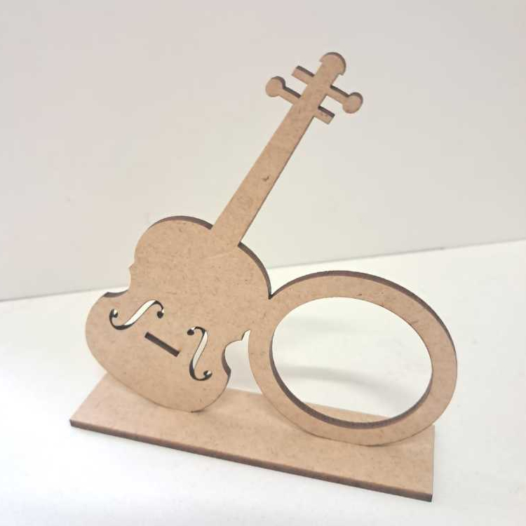 Kit porta bombom Violino em mdf cru - lembrança religiosa, instrumento musical, eventos religiosos