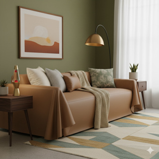 Capa De Sofá Couro Sintético Impermeável Vários Tamanhos Anti-Pelo Anti-Xixi Proteção Pet em Oferta na Shopee