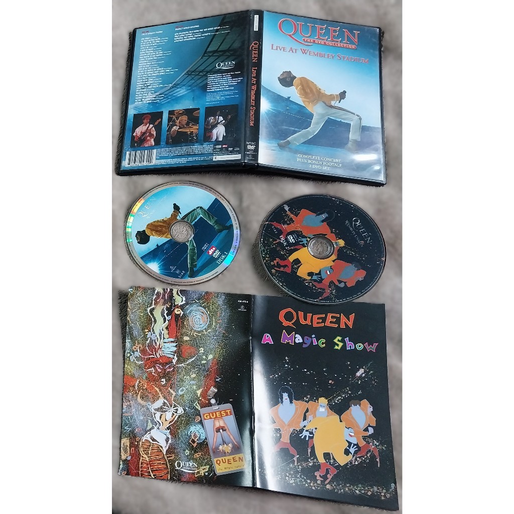 dvd original (duplo) queen – live at wembley stadium