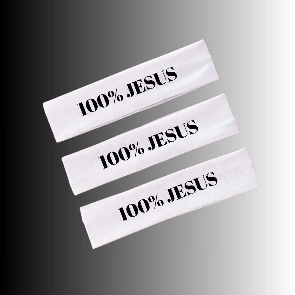 1,2,3 TIARA NEYMAR 100% JESUS.FAIXA DE CABELO.TESTEIRA.TECIDO LEVE  RESPIRAVEL BIO ELASTICO em Oferta na Shopee