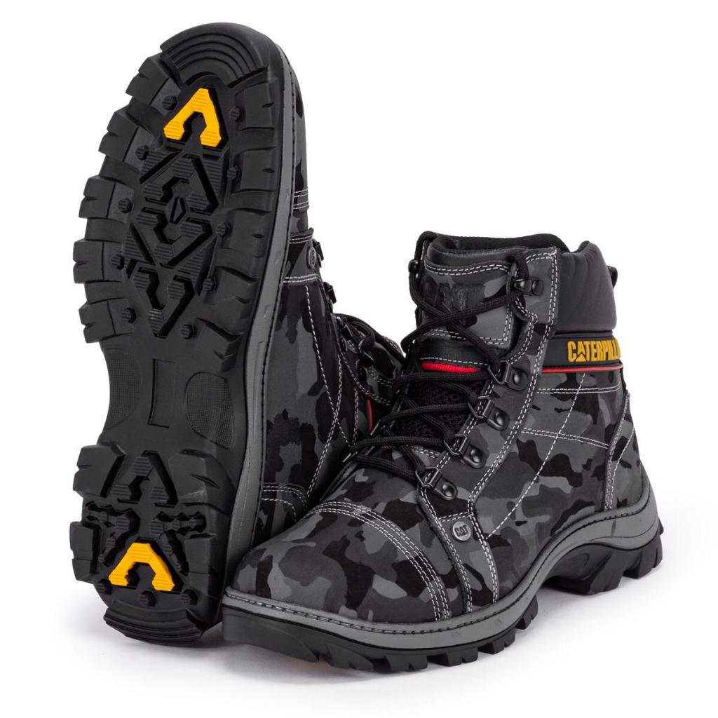 Bota Masculino Coturno Couro Premium  Cano Médio Motoqueiro Da Moda envio Jé
