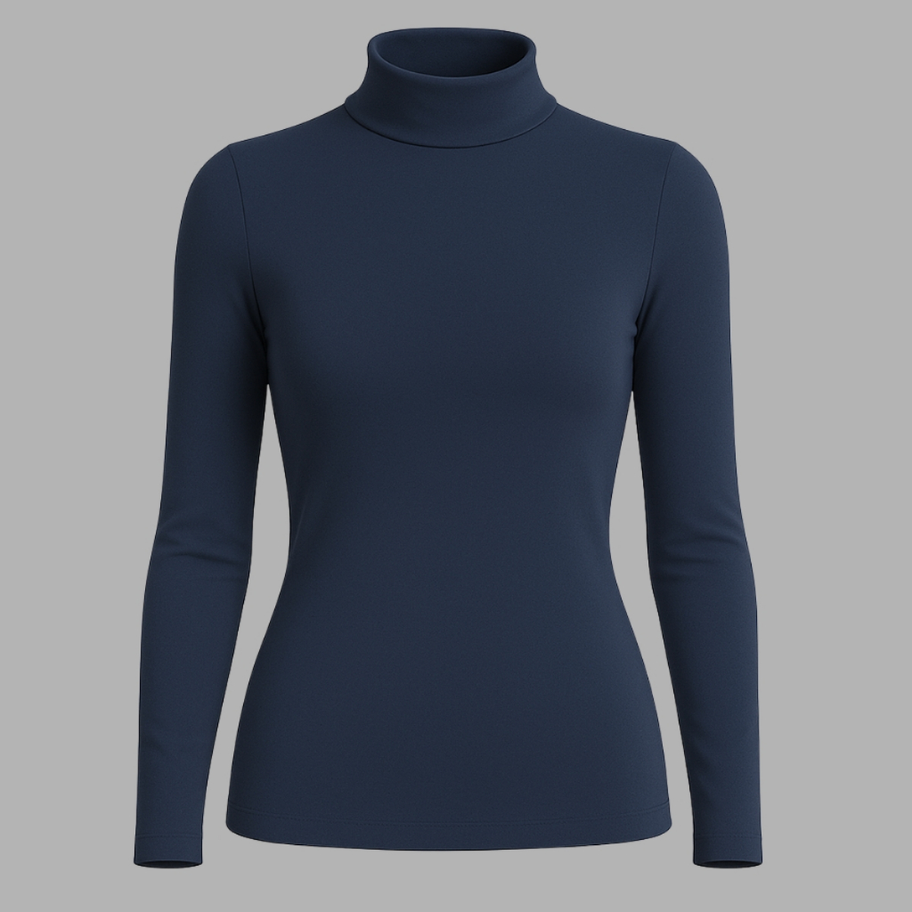 Blusa Feminina Cacharrel Segunda Pele Manga Longa Suplex – Gola Alta Confortável