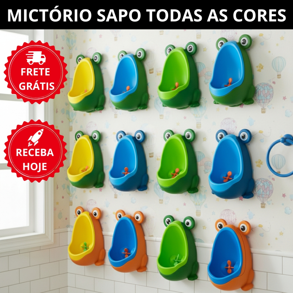 Mictório Sapinho Pinico Desfralde Criança Treino Baby Todas Cores em Oferta na Shopee
