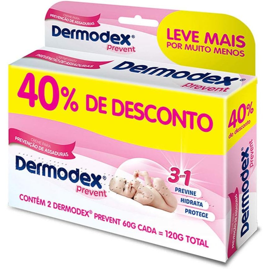 Kit Pomada de Assaduras Dermodex Prevent com 2 unidades