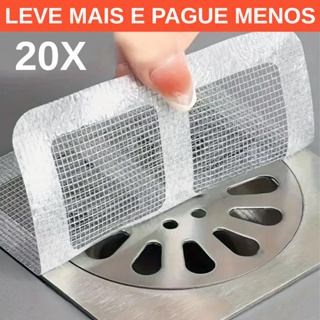 Kit 20 Filtros Protetores de Ralo Tampa Anti Entupimento e Anti Insetos Para Casa Fácil e Pratico em Oferta na Shopee