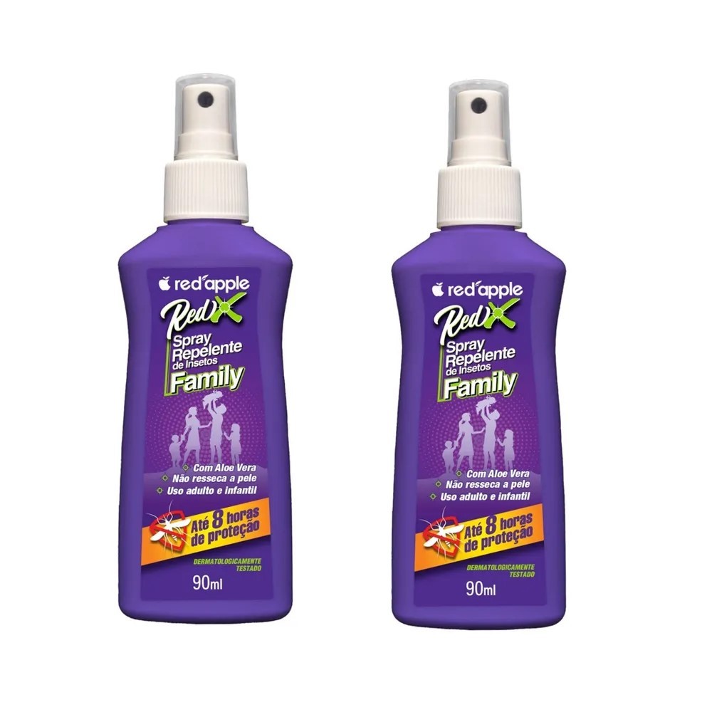 kit 2 Repelente contra Mosquito Family Spray 90ml - Red Apple