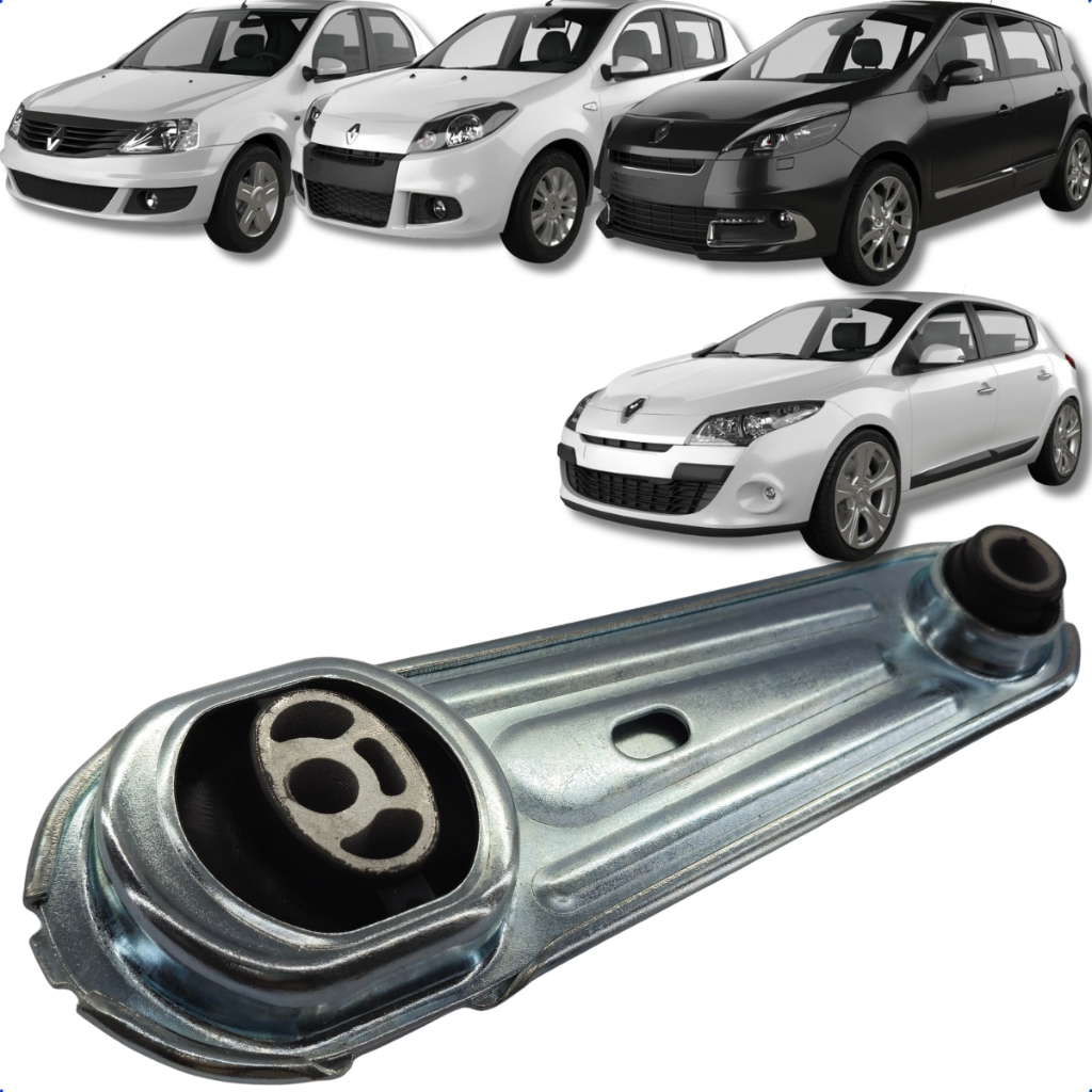 Calço Coxim Central Cambio Logan Megane Sandero Scenic 1.6 16v K4M 2007 2008 2009 2010 2011