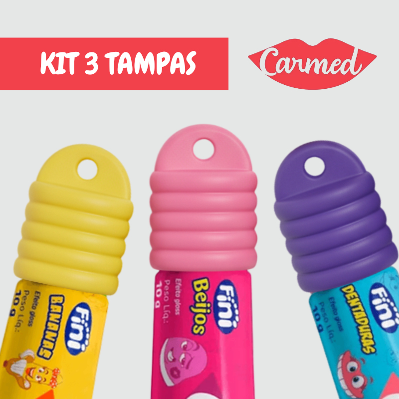 kit 3 Tampas Chaveiro Carmed Fini - Praticidade e Estilo em Oferta na Shopee