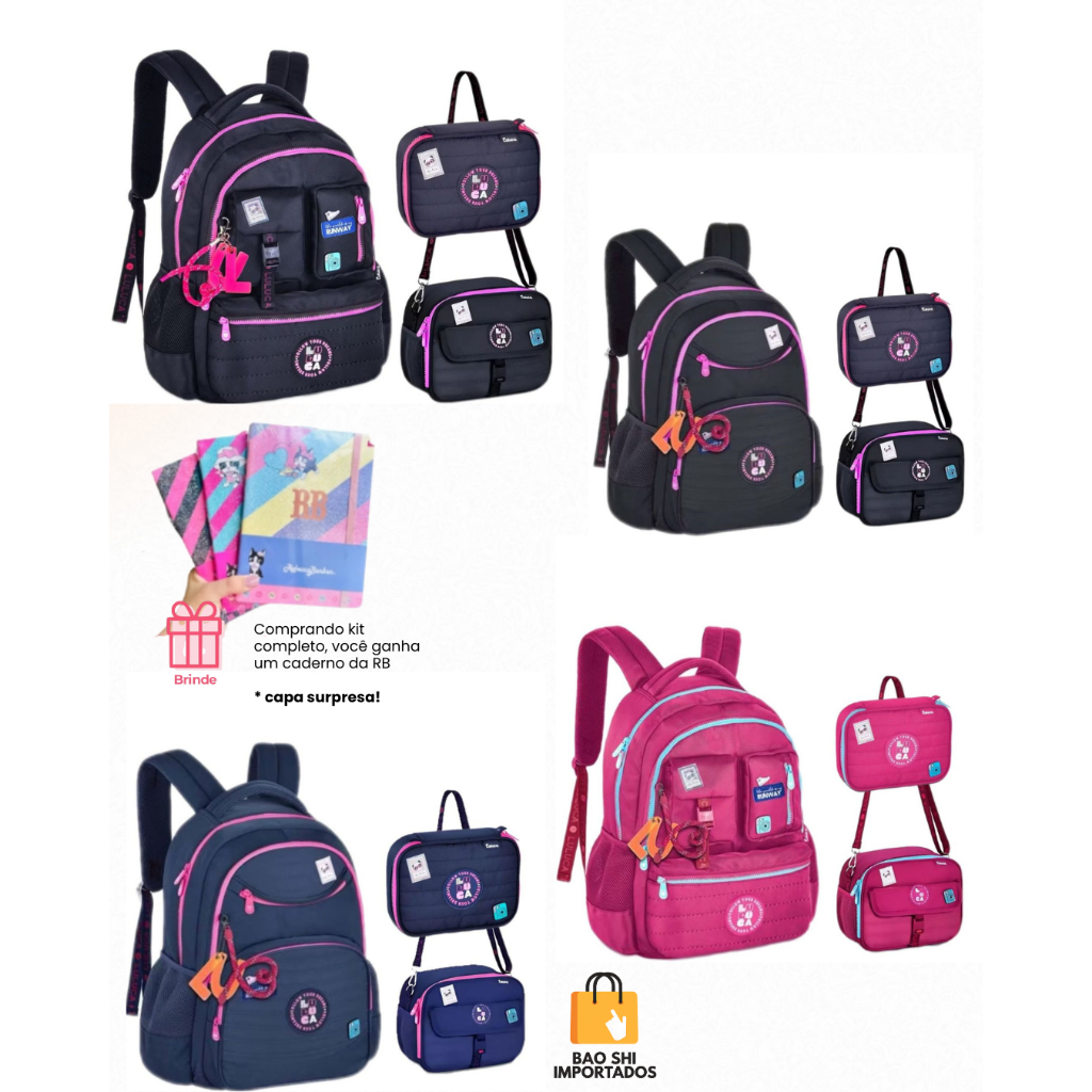 Kit Mochila Feminina Luluca: Onde Comprar | BuscaProdutos