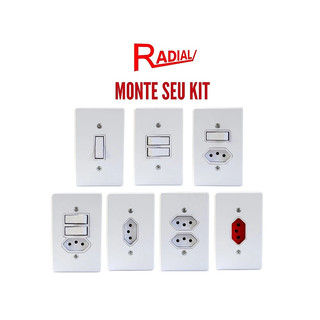 Radial Linha Gelo Tomada Interruptor 4x2 10A/20A Tomadas Simples 10a tomada 20a Tomada Com Apagador