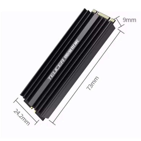 TEUCER M2-LD02 M.2 Dissipador de calor de resfriamento NVME  2280