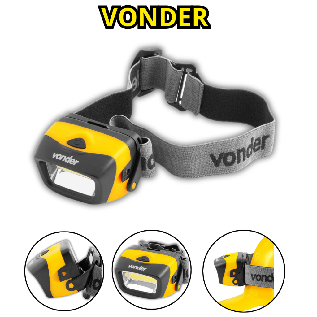 Lanterna de Cabeça 120 Lúmens LED COB Vonder LCV ...