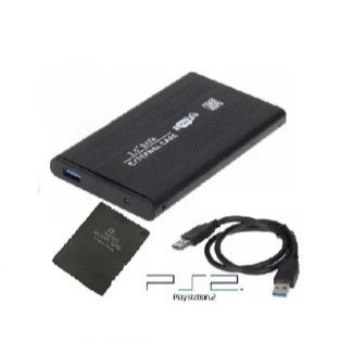 KIT OPL Ps2 HD 250GB + Case + 02 Memory Card 08 Mega + Lotado de jogos Ps2 e Retrô 10000 títulos