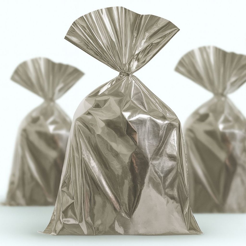 Kit 100 Unid Saco Presente Metalizado Diversos Tamanhos 10x15 / 15x22 / 24x24 / 30x45 / 20x30 / 45x60 em Oferta na Shopee