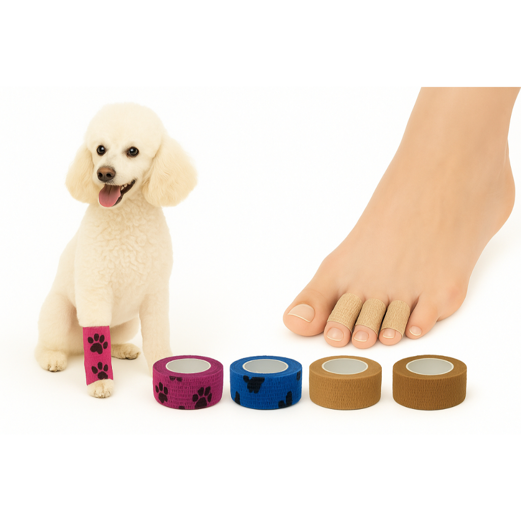 Bandagem elástica adesiva   para pets tattoo camuflagem patinhas tape Dermógrafo 2,5CM x 4,5M em Oferta na Shopee