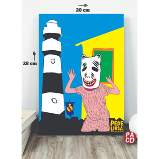 Decoração placa decorativa La Ursa casa artesanato decoração design carnaval Olinda em Oferta na Shopee